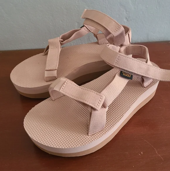 Women's Tan Sandals - Picture 2 of 5